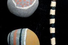 sticks and stones ii (sticks, stones and earth pigments) © p ward 2010