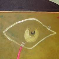 cricket square (acrylic on canvas; 50x40cm) 2006