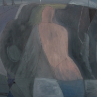 walking through stone (oil on canvas board; 50x40cm; 2007)