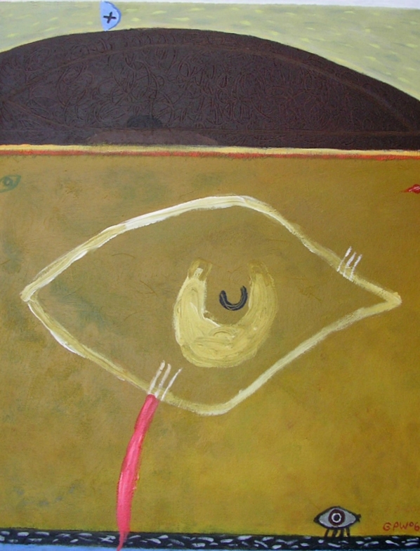 cricket square (acrylic on canvas; 50x40cm) 2006