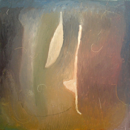 intuitive healing (oil on canvas; 35x35cm; 2007) nfs