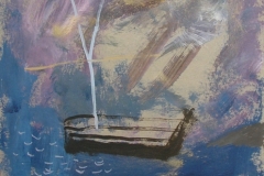 sea bass boat (acrylic on card; 30x30cm; 2007)