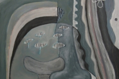 sleeping with basking sharks (oil on board; 63x61cm; 2007)
