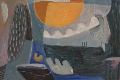 seeing a dolphin where there should not be one (oil on canvas; 91x61cm; 2008)