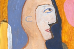 man in a hat (acrylic on board; 20x24cm; 2007)