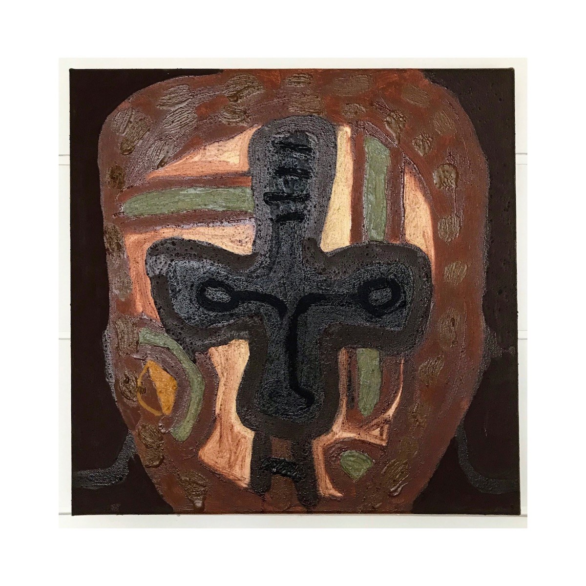 125 celtic very cross (Cornish earth pigments and linseed oil on canvas; 40x40cm)