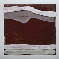 in landscape IV (Cornish earth pigments on paper; 28x28cm) © p ward 2018