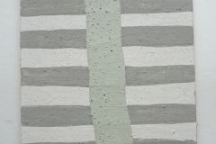 grey, green, white, mauve III (Cornish earth pigments on wood; 20x25cm) © p ward 2018