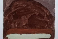 in landscape V (Cornish earth pigments on paper; 28x28cm) © p ward 2018