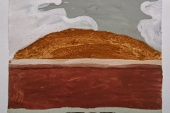 in landscape VIII (Cornish earth pigments on paper; 28x28cm) © p ward 2018