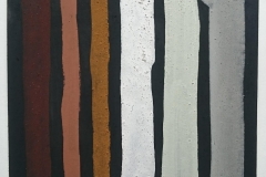 botallack black – behind a rainbow (Cornish earth pigments on paper; 28x28cm) © p ward 2018