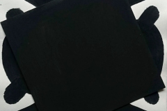botallack black – obliterate (Cornish earth pigments on paper; 28x28cm) © p ward 2018