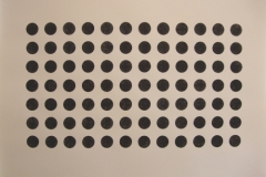 84 black dots (bideford black on paper; 60x42cm) 2008