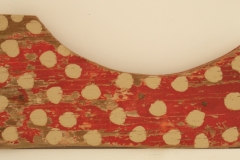 fly agaric (earth pigments on driftwood; 36x18cm) 2009