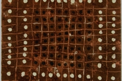 iron-grid 1 (earth pigments on canvas; 30x30cm) 2009