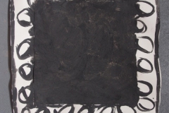 personal exploration 2 (bideford black and pva on paper; 56x56cm) © p ward 2014