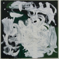 green-black-and-white-oil-painting (oil on linen; 30x30cm) 2009
