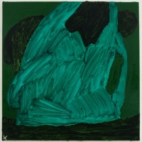 green-oil-painting i (oil on linen; 30x30cm) 2009