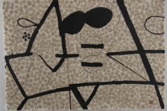 new drawing (earth pigments on laos handmade paper; 80x60cm) 2009