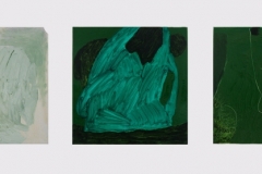 reappraisal of the devon flag (oil on linen and driftwood; 200x40cm) 2009