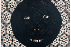 the wallpaper monster (earth pigments on canvas; 40x40cm) 2009