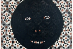 the wallpaper monster (earth pigments on canvas; 40x40cm) 2009