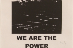 we are the power - poster 2 (inkjet print on paper; 21x30cm) 2009