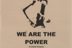 we are the power - poster 3 (inkjet print on paper; 21x30cm) 2009