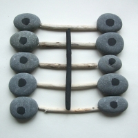 chest (sticks, stones and earth pigments) © p ward 2010