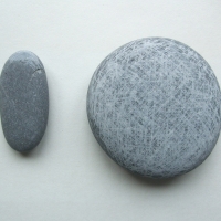 drawing (beach pebbles; 21x16cm) © p ward 2010