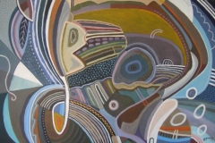 fishing with feathers (acrylic on canvas; 91x61cm; 2007)