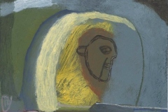dunes (acrylic on board; 12.5x12.5cm; 2007)