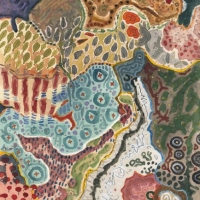 bog-land-lye (watercolour on paper; 15x21cm) 1996
