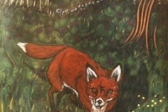sionnach (pastel on paper; 42x59cm; 1998)