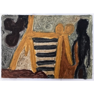 053 intercourses (Cornish earth pigments and linseed oil on oil-paper; 21x15cm)