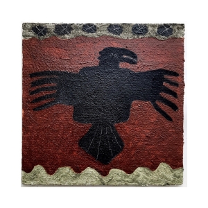 067 bran vras  (Cornish earth pigments and linseed oil on primed salvaged board; 25x25cm)