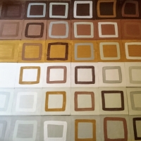 6x6x6 (Cornish earth pigments on paper; 168x168cm) © p ward 2018