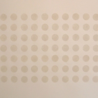 84 white dots (ball clay on paper; 60x42cm) 2008