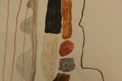 simple dreaming (earth pigments on paper) 2008