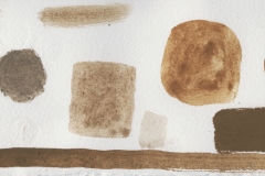 river umber (earth pigments on paper; 24x15cm) 2008