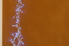 earth lights 2 detail (earth pigments on canvas with blue halogen lights; 92x168cm) 2009
