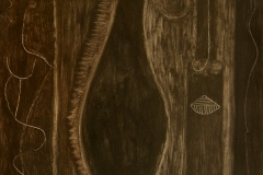 earthly love (earth pigments and linseed oil on board; 45x65cm) 2008