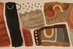 new view of North Devon (earth pigments on paper; 72x40cm) 2008