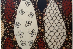 in-the-garden (earth pigments on canvas; 102x81cm) 2009