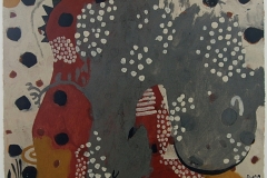 playing-in-the-garden (earth pigments on paper; 77x74cm) 2009