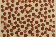 red-energy-bites (earth pigments on laos handmade paper; 50x70cm) 2008