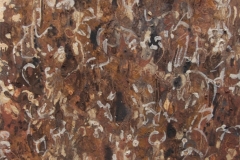 back to basics 1 - earth pigment dreaming (earth pigments on watercolour paper) © p ward 2015