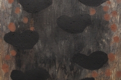 back to basics 2 - black form  dreaming (earth pigments on watercolour paper) @ p ward 2015