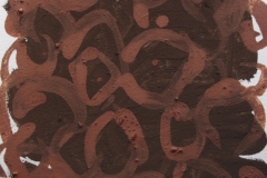 back to basics 4 - unctuous burnt umber (earth pigments on watercolour paper) @ p ward 2015