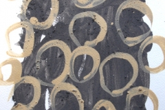 back to basics 5 - grey and cream earth (earth pigments on watercolour paper) @ p ward 2015